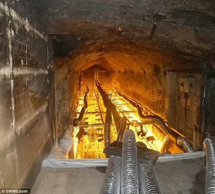 Drug tunnels tend to be elaborate, with electricity and ventilation. Drug tunnels tend to be elaborate, with electricity and ventilation.