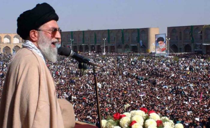 Supreme Leader Ayatollah Ruhollah Khomeini tells his country to hate America.