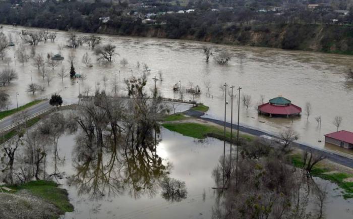 A park near Oroville flooded by the failed dam. A park near Oroville flooded by the failed dam.