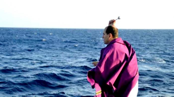 Father Alberto Gaton has saved thousands of people crossing the Mediterranean Sea.