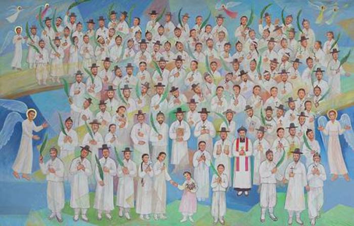 An image of Blessed Paul Yun Ji-chung and 123 companions, who were beatified Aug. 16, 2014. An image of Blessed Paul Yun Ji-chung and 123 companions, who were beatified Aug. 16, 2014.