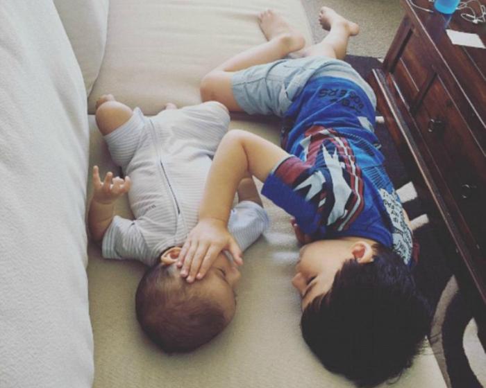 William comforted his baby brother. William comforted his baby brother.