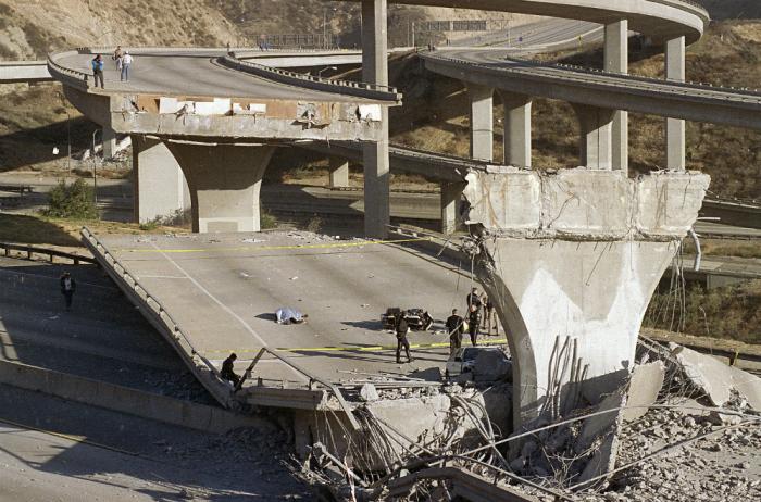 The quake is likely to move the ground enough to cause catastrophic damage to freeways and other infrastructure. The Northridge quake caused 8 inches of displacement. The coming quake will cause an average of 9 feet displacement. 