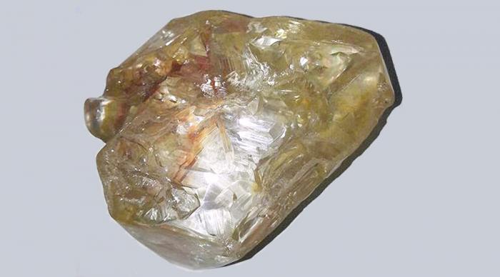 The 706-carat diamond. The 706-carat diamond.