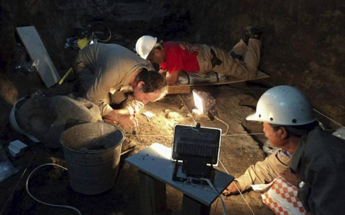 National Institute of Anthropology and History (INAH) archaeologists work at a tunnel that may lead to a royal tombs discovered at the ancient city of Teotihuacan in 2011. Gomez said their findings could lead to settling the debate as to how power was distributed in the city.