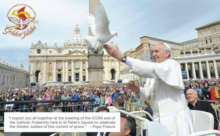 Pope Francis invites Pentecostals and charismatics to celebrate the 50th anniversary of Catholic Charismatic Renewal. Pope Francis invites Pentecostals and charismatics to celebrate the 50th anniversary of Catholic Charismatic Renewal.