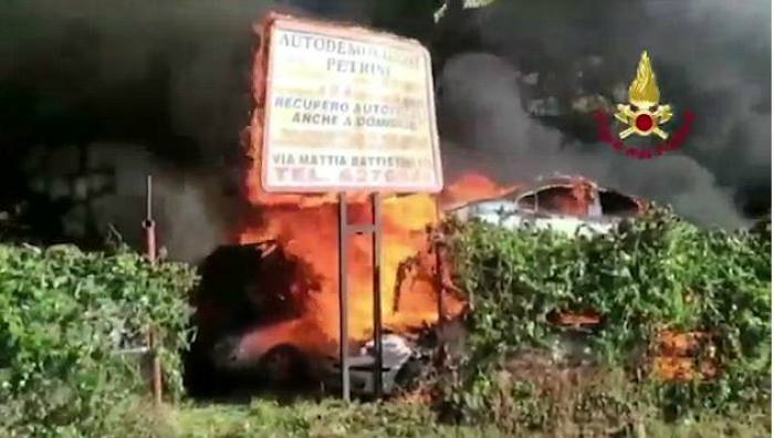 A fire at a wrecking yard sparked fears of terror and danger for the Vatican. Fortunately, the fire appears to be accidental and all are safe. 