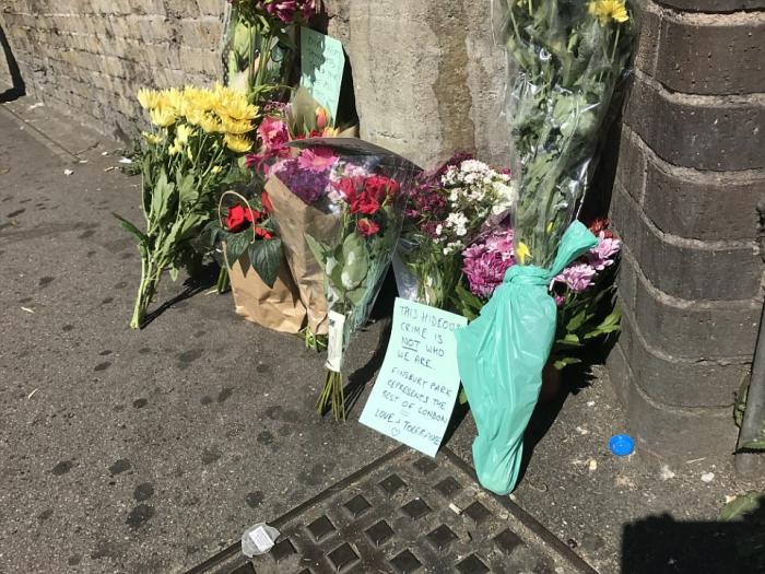 Mourners have expressed solidarity with the Muslim community of Finsbury Park. Mourners have expressed solidarity with the Muslim community of Finsbury Park.