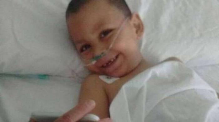 Three-year-old Martin Chain has survived a fall from a ninth-story balcony with virtually no injuries. 