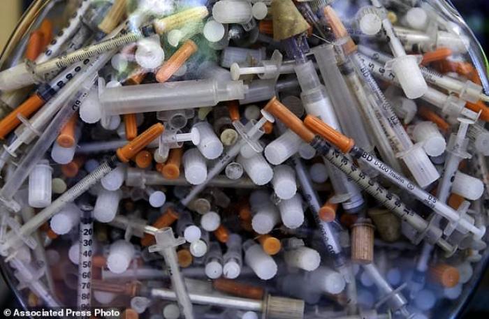 Needles are being discarded in parks, restrooms, hiking trails, and all manner of public spaces. Needles are being discarded in parks, restrooms, hiking trails, and all manner of public spaces.