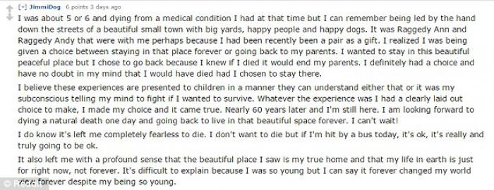 This person was a child when they died, and now understands that this life is only temporary. This person was a child when they died, and now understands that this life is only temporary.
