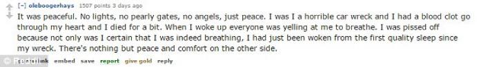This person simply experienced peace. This person simply experienced peace.