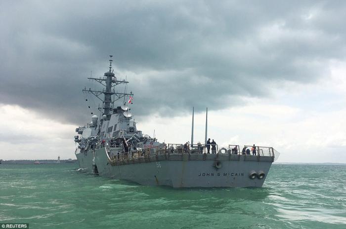 USS John S McCain collision USS John S McCain collision