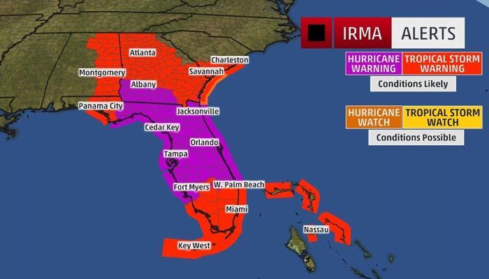 Atlanta is under its first tropical storm warning in history. 