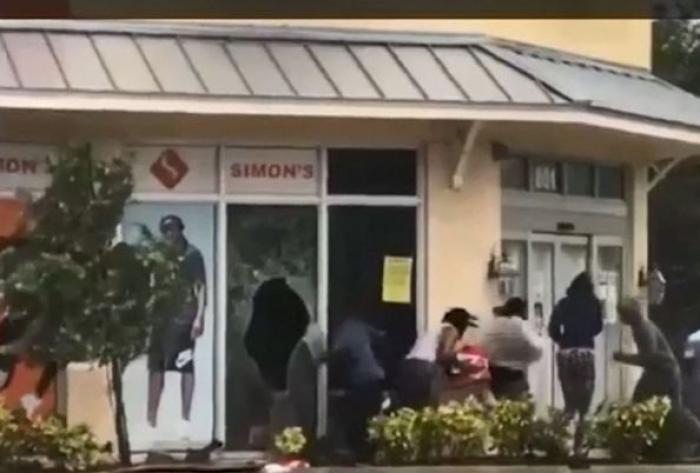 Looting has started in some areas, following the passing of Irma. 