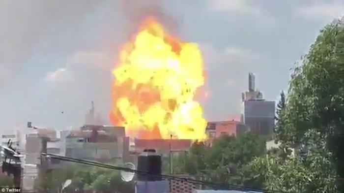 Broken fuel lines caused at least one loud explosion that was captured on video. 