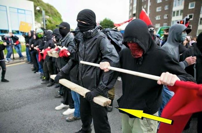 ANTIFA members are often armed, even if in subtle ways. Their goal is to do harm, without being caught. 