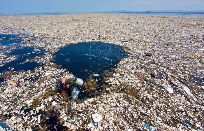 The garbage patches span for miles and are growing. The garbage patches span for miles and are growing.
