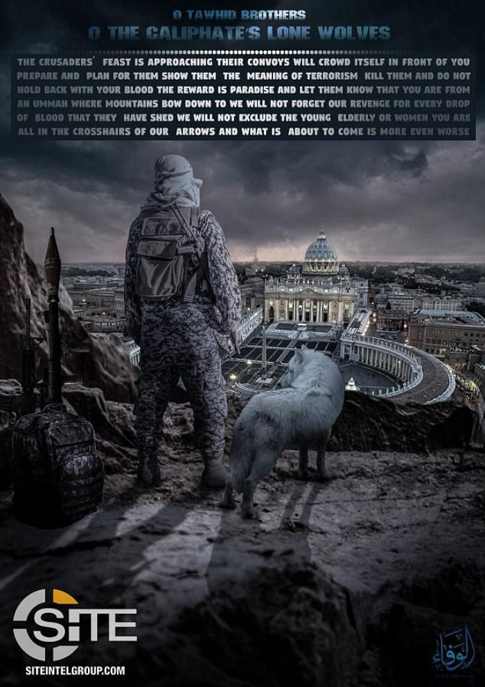 Lone Wolf attack on the Vatican poster Lone Wolf attack on the Vatican poster