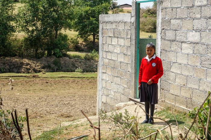 Suritzel de Jesus Cruz, 11, says she is lucky to live close to Miguel Hidalgo y Costilla primary school, so she can go home to use the bathroom during the school day.