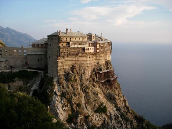 Only males are allowed entrance into Mount Athos, which is called "Garden of the Virgin" by monks, f Only males are allowed entrance into Mount Athos, which is called "Garden of the Virgin" by monks, f
