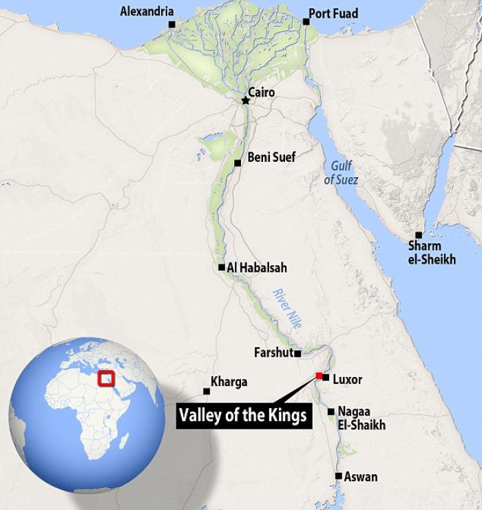 The tomb was found in the Valley of the Kings, a valley in egypt where pharoahs and nobles from the The tomb was found in the Valley of the Kings, a valley in egypt where pharoahs and nobles from the