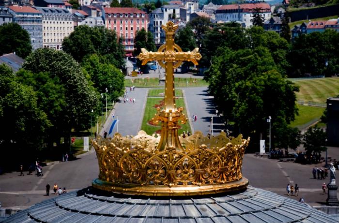 Lourdes in France is the site of massive pilgrimages for Christians, and saw apparitions of the Virg Lourdes in France is the site of massive pilgrimages for Christians, and saw apparitions of the Virg