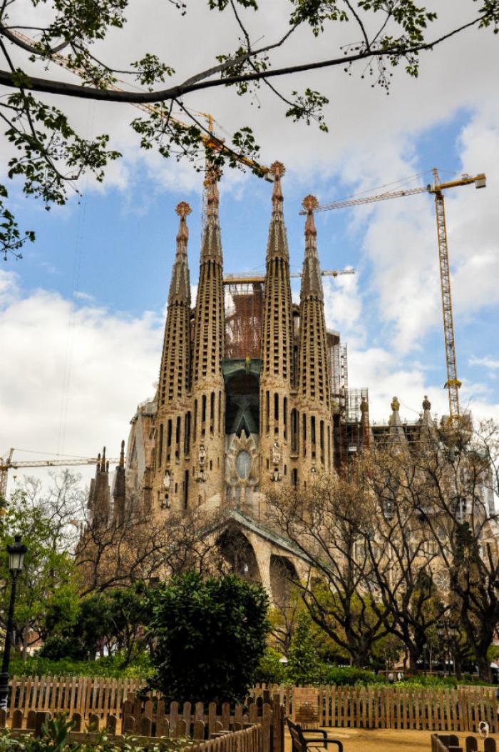 The Basilica and Expiatory Church of the Holy Family has been under construction since 1882. The Basilica and Expiatory Church of the Holy Family has been under construction since 1882.