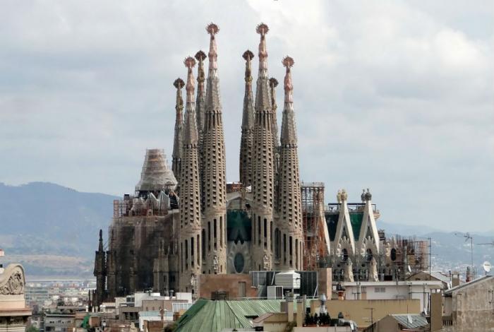 The Basilica and Expiatory Church of the Holy Family has been under construction since 1882. The Basilica and Expiatory Church of the Holy Family has been under construction since 1882.