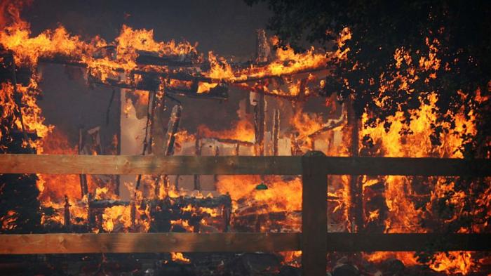 The once idyllic San Diego countryside has been transformed into an inferno. The once idyllic San Diego countryside has been transformed into an inferno.