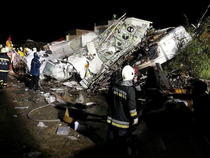 A typhoon in Taiwan caused a plane to crash, killing 47 and injuring 11. A typhoon in Taiwan caused a plane to crash, killing 47 and injuring 11.