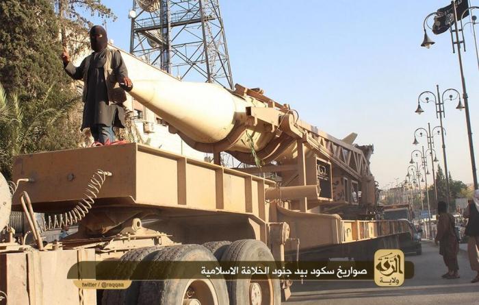 A SCUD missile. Most experts believe the missile is inoperable and that the Islamic State cannot fir A SCUD missile. Most experts believe the missile is inoperable and that the Islamic State cannot fir