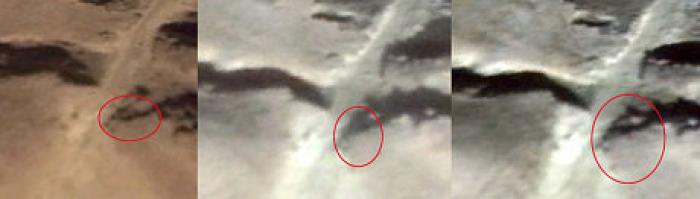 Images used by a British analyst to discover the spot of the murder of American James Foley. Images used by a British analyst to discover the spot of the murder of American James Foley.