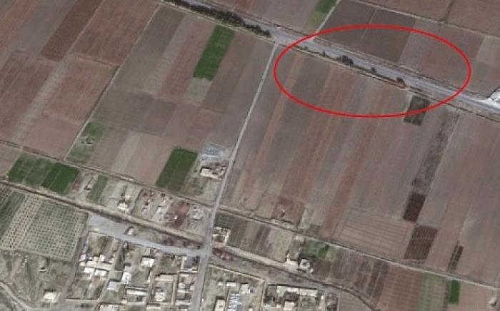 Images used by a British analyst to discover the spot of the murder of American James Foley. Images used by a British analyst to discover the spot of the murder of American James Foley.
