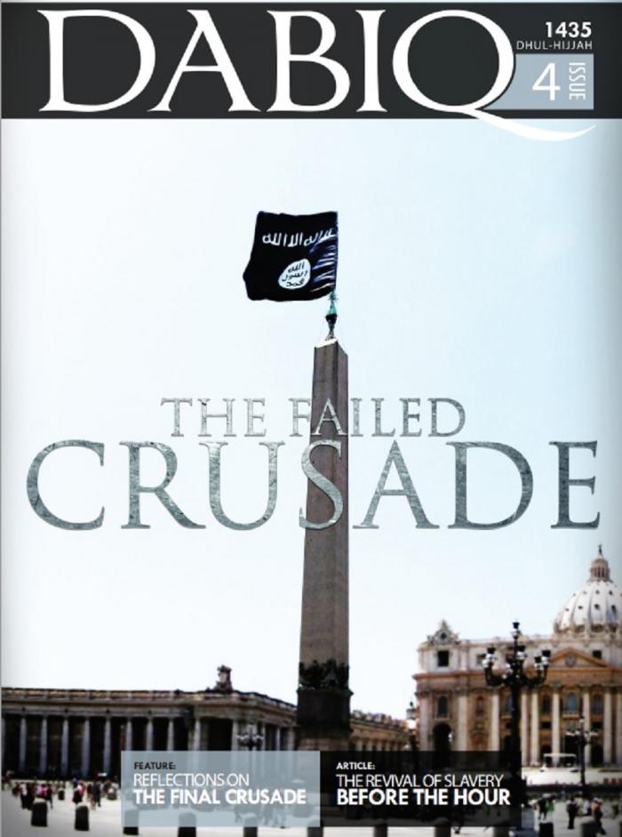 The cover of Dabiq makes it very plain that the Islamic State wants to see the Vatican destroyed. The cover of Dabiq makes it very plain that the Islamic State wants to see the Vatican destroyed.