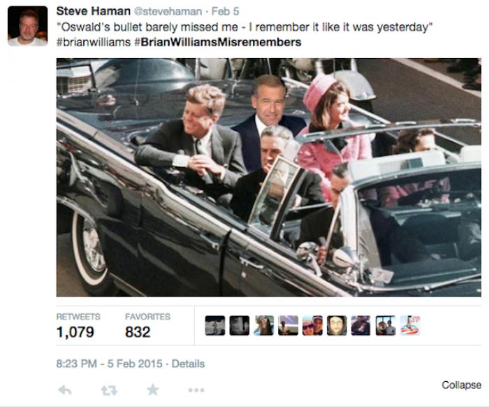Brian Williams on social media Brian Williams on social media