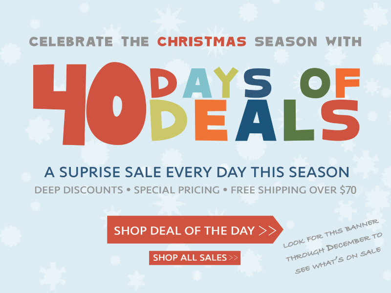 Shop 40 Days of Deals for Christmas 40 Days of Deals