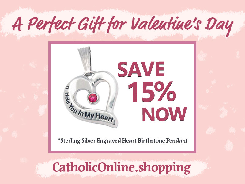 Celebrate love with faith – get 15% off your Catholic gifts this Valentine's Day!