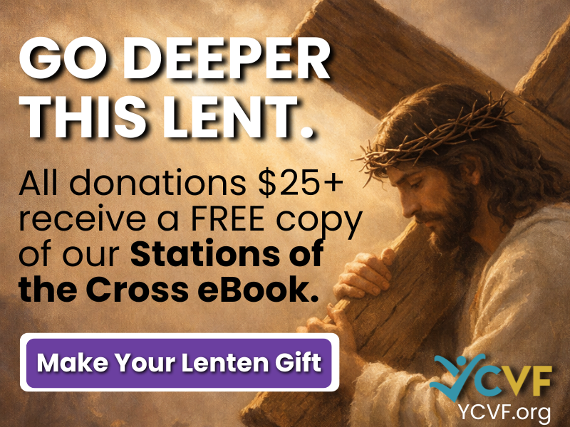 All donations $25 or more receive a FREE eBook for Lent