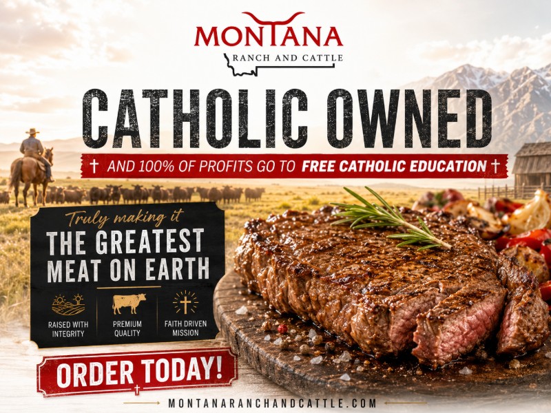 Catholic-Owned Grass-fed Beef that Supports FREE Catholic Education