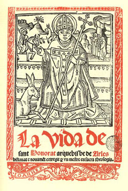 Image of St. Honoratus of Aries Image of St. Honoratus of Aries