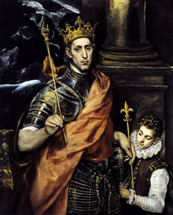 St. Louis IX, King of France Holy Card - Portraits of Saints