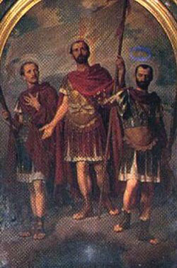 Image of St. Octavius, Solutor, and Adventor Image of St. Octavius, Solutor, and Adventor