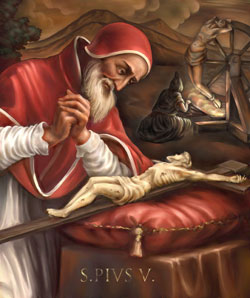 St Pius V Pope Saints Angels Catholic Online