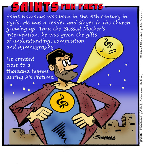 St. Romanus the Melodist Fun Fact St. Romanus the Melodist Fun Fact Image