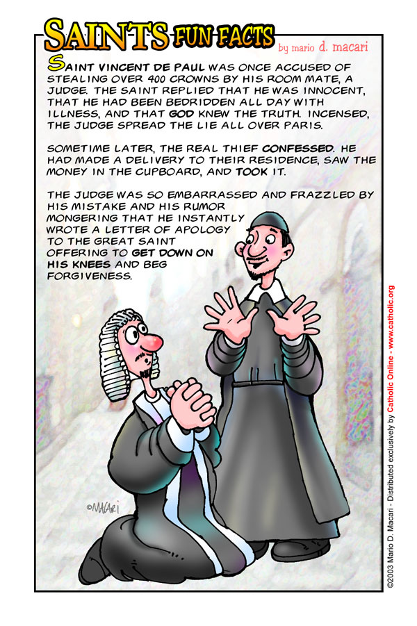 St. Vincent de Paul Fun Fact Image