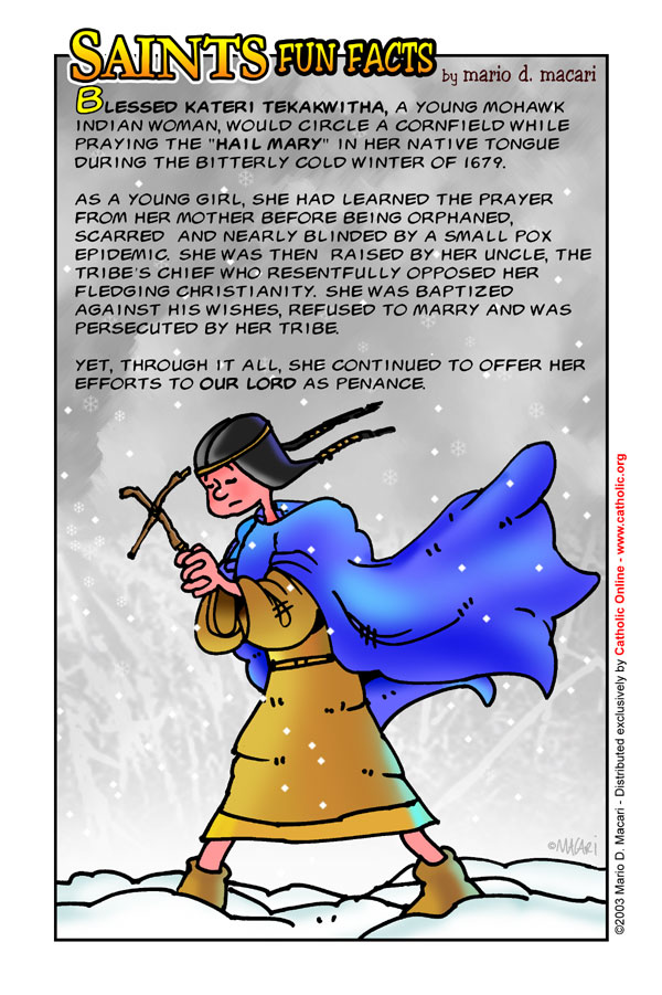St. Kateri Tekakwitha Fun Fact St. Kateri Tekakwitha Fun Fact Image