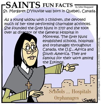 St. Marguerite d'Youville Fun Fact St. Marguerite d'Youville Fun Fact Image
