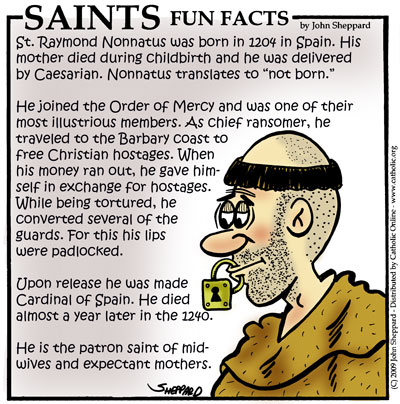 St. Raymond Nonnatus Fun Fact St. Raymond Nonnatus Fun Fact Image