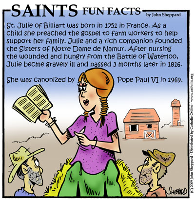 St. Julie Billiart Fun Fact St. Julie Billiart Fun Fact Image